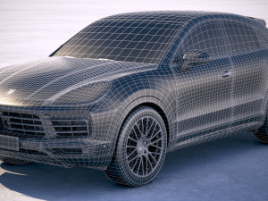 Porsche Cayenne S Coupe 2020 3D 모델