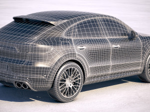 Porsche Cayenne S Coupe 2020 3D 모델