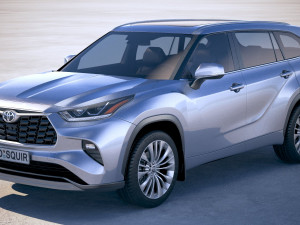 Toyota Highlander 2020 3D Model
