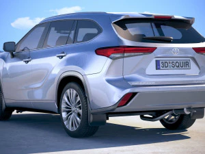 Toyota Highlander 2020 3D Model