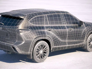 Toyota Highlander 2020 3D Model
