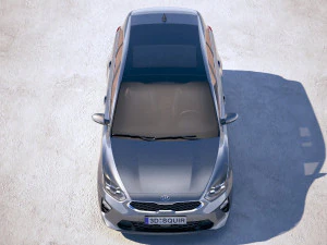 Kia Ceed Sportswagon 2019 with interior 3D Model