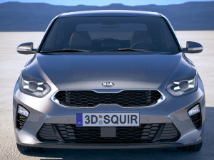 Kia Ceed Sportswagon 2019 with interior Model 3D