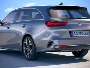 Kia Ceed Sportswagon 2019 with interior Model 3D
