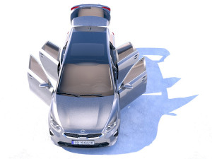 Kia Ceed Sportswagon 2019 with interior Model 3D