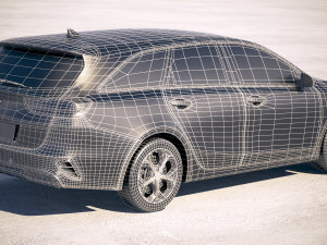Kia Ceed Sportswagon 2019 with interior Model 3D
