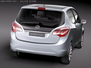 Opel Meriva 2011 3D मॉडल