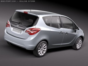 Opel Meriva 2011 3D मॉडल