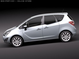 Opel Meriva 2011 3D मॉडल