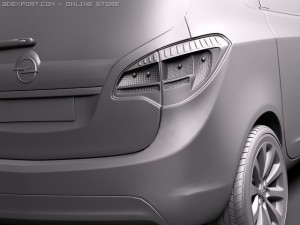 Opel Meriva 2011 3D मॉडल