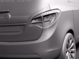 Opel Meriva 2011 3D Model