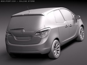 Opel Meriva 2011 3D मॉडल