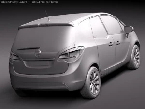 Opel Meriva 2011 3D Model