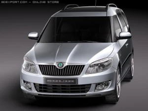 Skoda Roomster 2011 3D Model