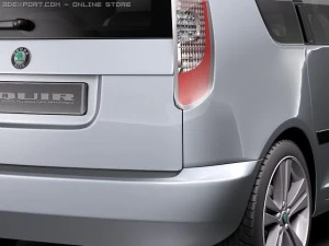 Skoda Roomster 2011 3D Model