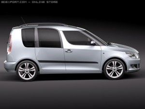 Skoda Roomster 2011 Modelo 3D