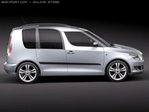 Skoda Roomster 2011 3D Model