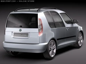 Skoda Roomster 2011 3D Model