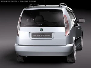Skoda Roomster 2011 3D Model