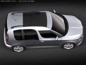Skoda Roomster 2011 3D Model