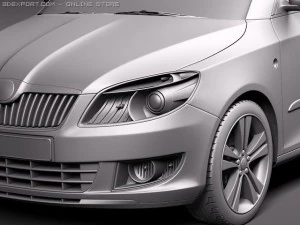 Skoda Roomster 2011 3D Model