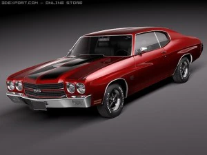 Chevrolet Chevelle SS 1970 Modello 3D