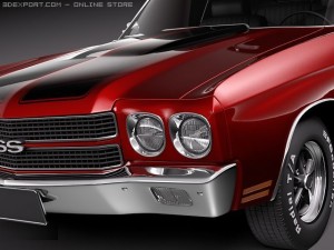 Chevrolet Chevelle SS 1970 3Dモデル