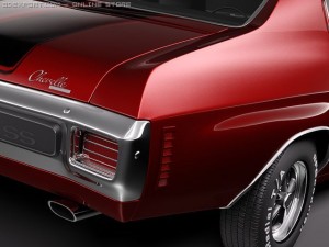Chevrolet Chevelle SS 1970 3Dモデル