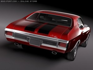 Chevrolet Chevelle SS 1970 3Dモデル