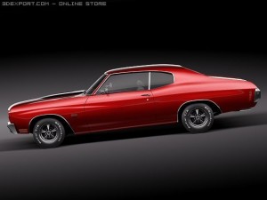 Chevrolet Chevelle SS 1970 3Dモデル