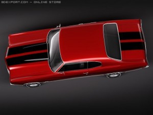 Chevrolet Chevelle SS 1970 3Dモデル