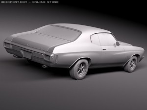 Chevrolet Chevelle SS 1970 3Dモデル