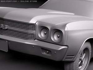 Chevrolet Chevelle SS 1970 3Dモデル