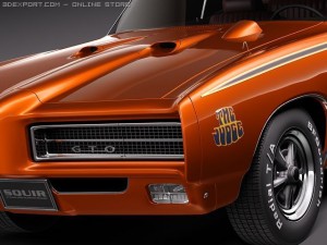 Pontiac GTO 1969 The Judge 3D Модель
