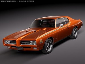 Pontiac GTO 1969 The Judge 3D Модель