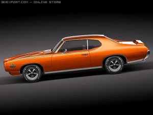 Pontiac GTO 1969 The Judge 3D Model