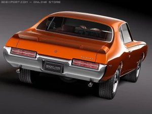 Pontiac GTO 1969 The Judge 3D Model