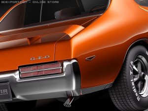 Pontiac GTO 1969 The Judge 3D Модель