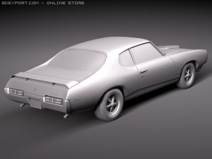 Pontiac GTO 1969 The Judge 3D Модель