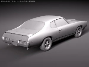 Pontiac GTO 1969 The Judge 3D Model