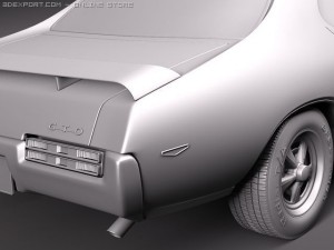 Pontiac GTO 1969 The Judge 3D Модель