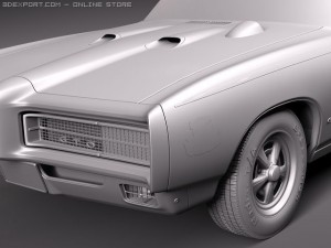 Pontiac GTO 1969 The Judge 3D Модель
