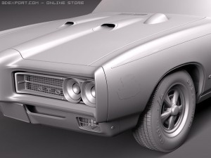 Pontiac GTO 1969 The Judge 3D Модель