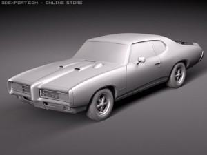 Pontiac GTO 1969 The Judge 3D Модель