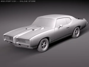Pontiac GTO 1969 The Judge 3D Model
