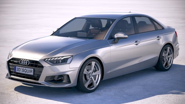 Audi A4 Sedan 2020 3D Модель .c4d .max .obj .3ds .fbx .stl .blend