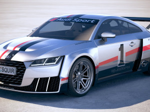 Audi TT RS Clubsport Turbo 2017 Model 3D