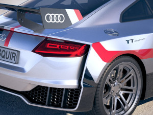 Audi TT RS Clubsport Turbo 2017 Modèle 3D