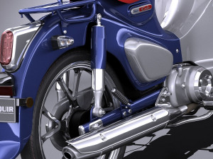 Honda Super Cub C125 2019 3D मॉडल