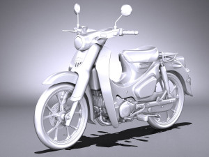 Honda Super Cub C125 2019 3D मॉडल